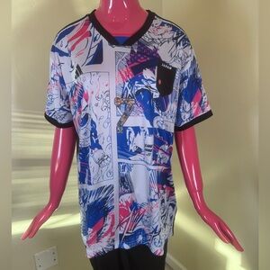 Adidas Japan Soccer Jersey 3XL | FIFA World Cup 2022 Anime Graphic